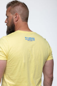 Raising Alphas Script Tee – Yellow